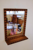 Small Vintage Scandinavian Wall Mirror