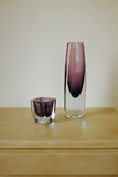 Set of glass Vase and bowl by Strömbergshyttan
