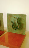 1930s Swedish Metal and Wooden Bookends