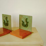 1930s Swedish Metal and Wooden Bookends