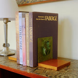 1930s Swedish Metal and Wooden Bookends
