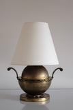 Swedish Modern Brass filigree Side Lamp