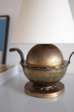 Swedish Modern Brass filigree Side Lamp