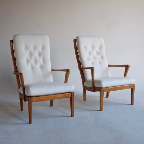 Pair of Mabulator High Back chairs by Carl Malmsten