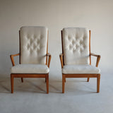 Pair of Mabulator High Back chairs by Carl Malmsten