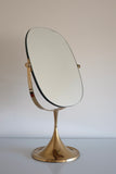 1960s Brass Table Mirror by Bergboms