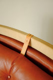 Leather and Canvas Pernilla chair by Bruno Mathsson