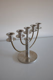 1929 Pewter and Brass candelabras attributed to Sylvia Stave