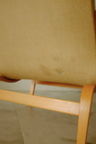 Leather and Canvas Pernilla chair by Bruno Mathsson