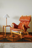 Leather and Canvas Pernilla chair by Bruno Mathsson