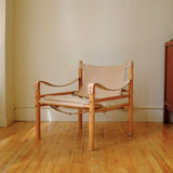 Leather and Canvas Sirocco chair by Arne Norell