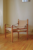 Leather and Canvas Sirocco chair by Arne Norell
