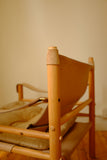Leather and Canvas Sirocco chair by Arne Norell