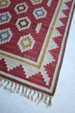 Vintage Swedish Kilim rug by designer Anna Greta Sjöqvist