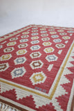 Vintage Swedish Kilim rug by designer Anna Greta Sjöqvist