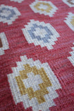 Vintage Swedish Kilim rug by designer Anna Greta Sjöqvist