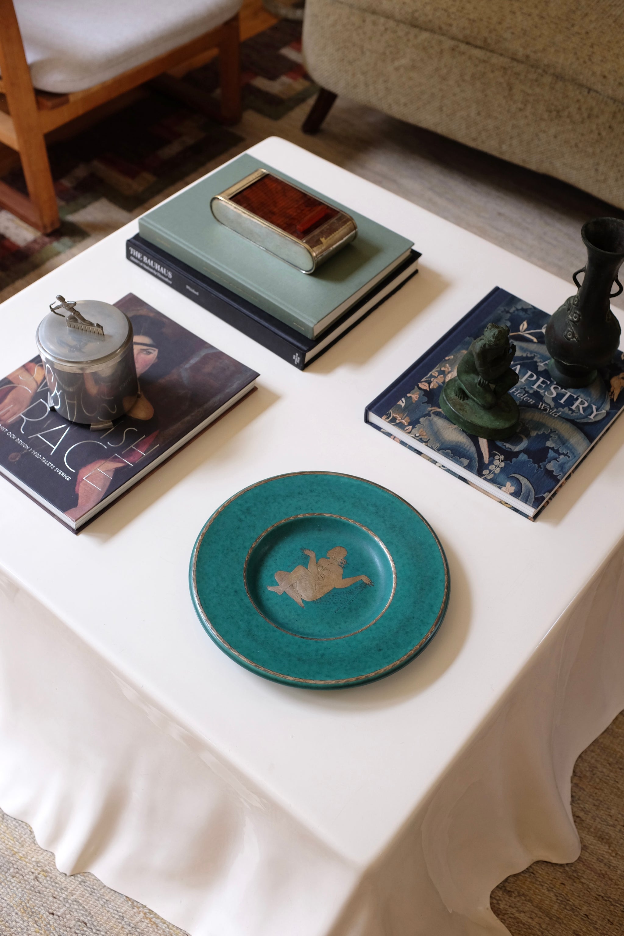 1940's Argenta Stoneware Plate by Wilhelm Kåge for Gustavsberg