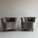 Pair of Swedish Modern Lounge chairs