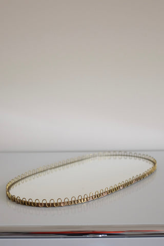 1950s Swedish Modern Brass Mirror tray