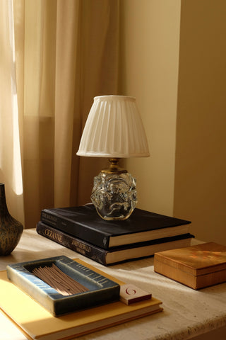 Glass table lamp by Börne Augustsson