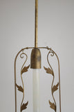 Scandinavian Modern Leaf Decorated Pendant