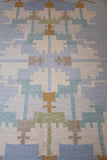 Vintage Swedish Flat weave rug by Ingegerd Silow