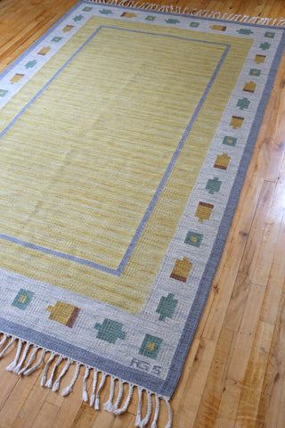 Vintage Swedish rug by Anna Greta Sjöqvist