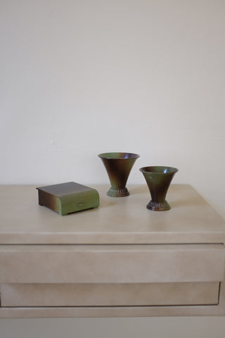 Bronze Box and and Cups by Ystad Brons