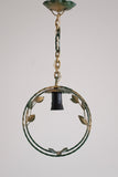 Round Leaf decorated Outdoor Pendant