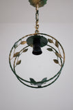 Round Leaf decorated Outdoor Pendant