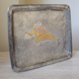 1930 Pewter and Brass tray by Ellen V Kajerdt