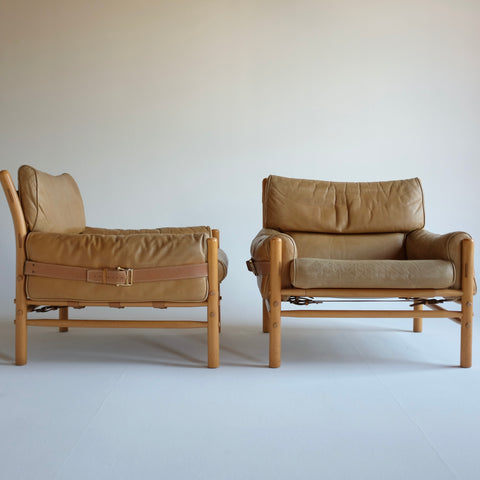 Pair of Kontiki Lounge Chairs by Arne Norell