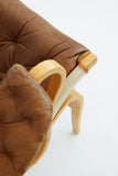 Leather Pernilla chair by Bruno Mathsson