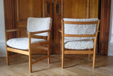 Pair of Sheepskin Armchairs by Alf Svensson