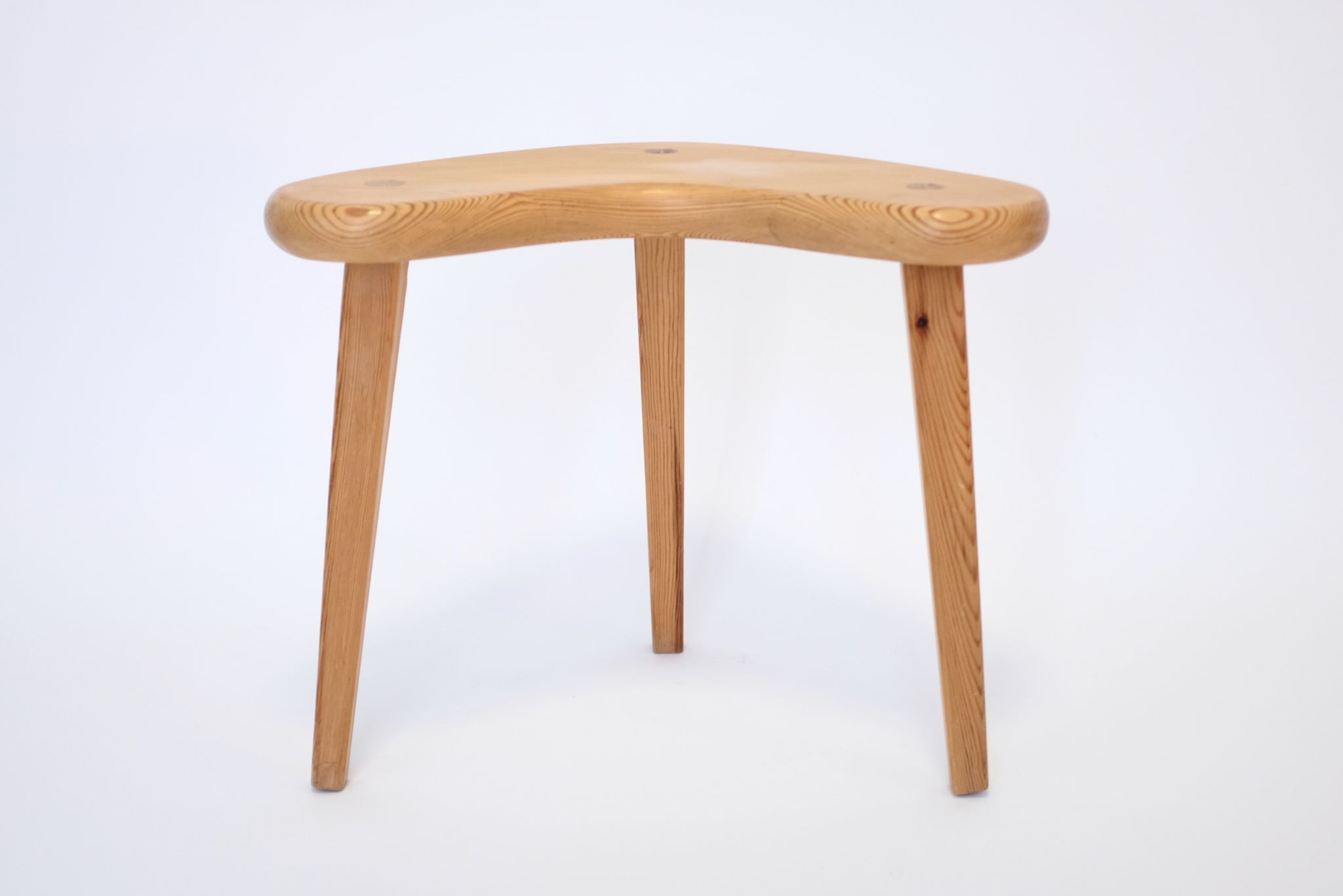 Swedish Pine Stool by Stig Sandkvist, Vemdalen – Studio Nordic