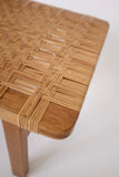 Cane and Oak Side Table by Børge Mogensen