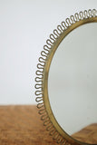 Swedish Modern 1950's Brass mirror