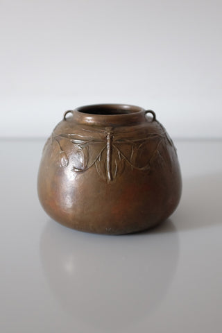 Early 1900s Bronze vase by Hugo Elmqvist