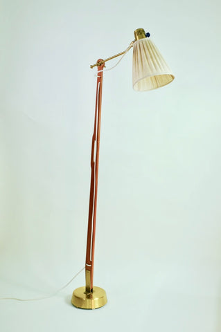 1950's Teak and Brass Floor lamp model 544 by Hans Bergström for Ateljé Lyktan