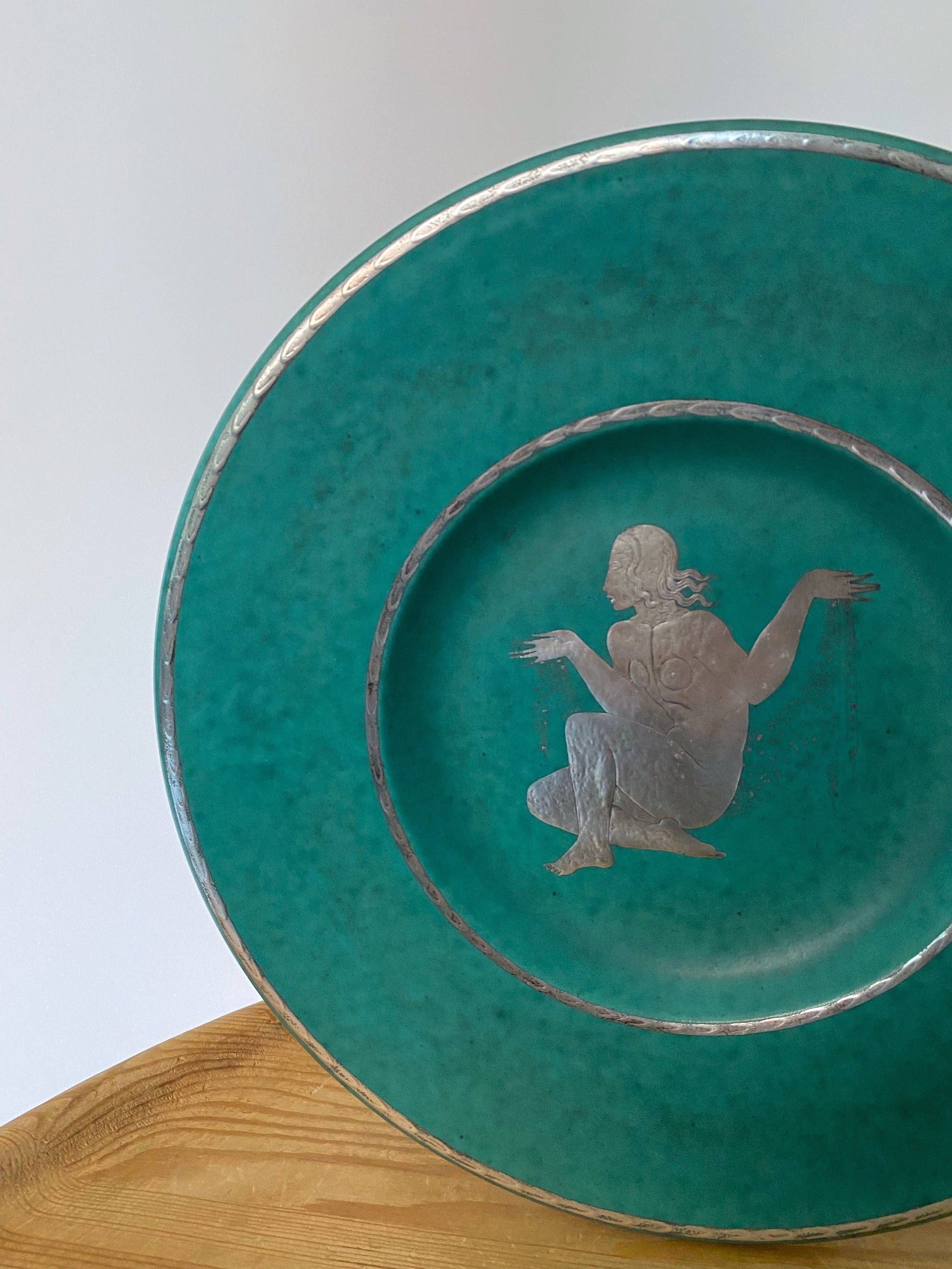 1940's Argenta Stoneware Plate by Wilhelm Kåge for Gustavsberg
