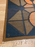 Vintage Swedish Kilim rug by Brita Svefors